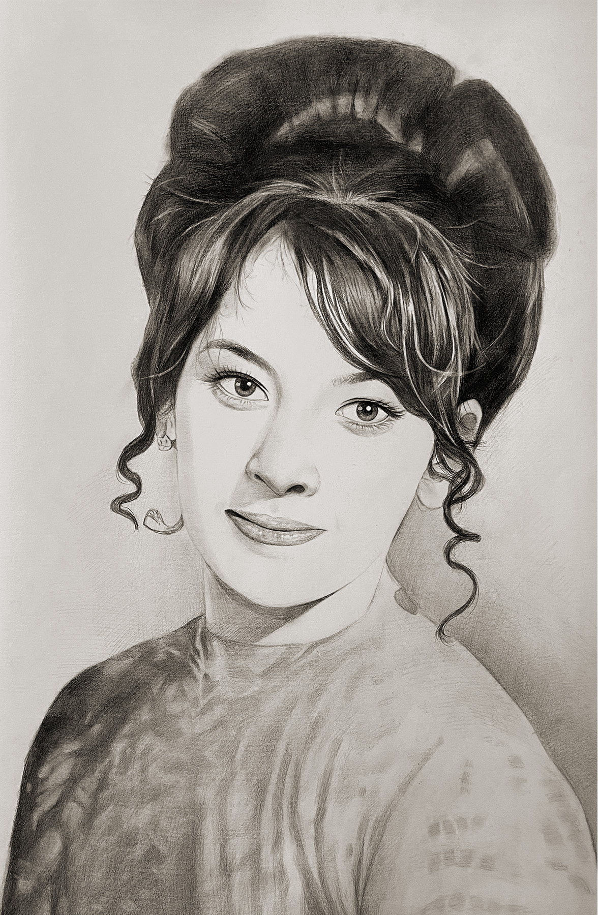 Black Pencil portrait example