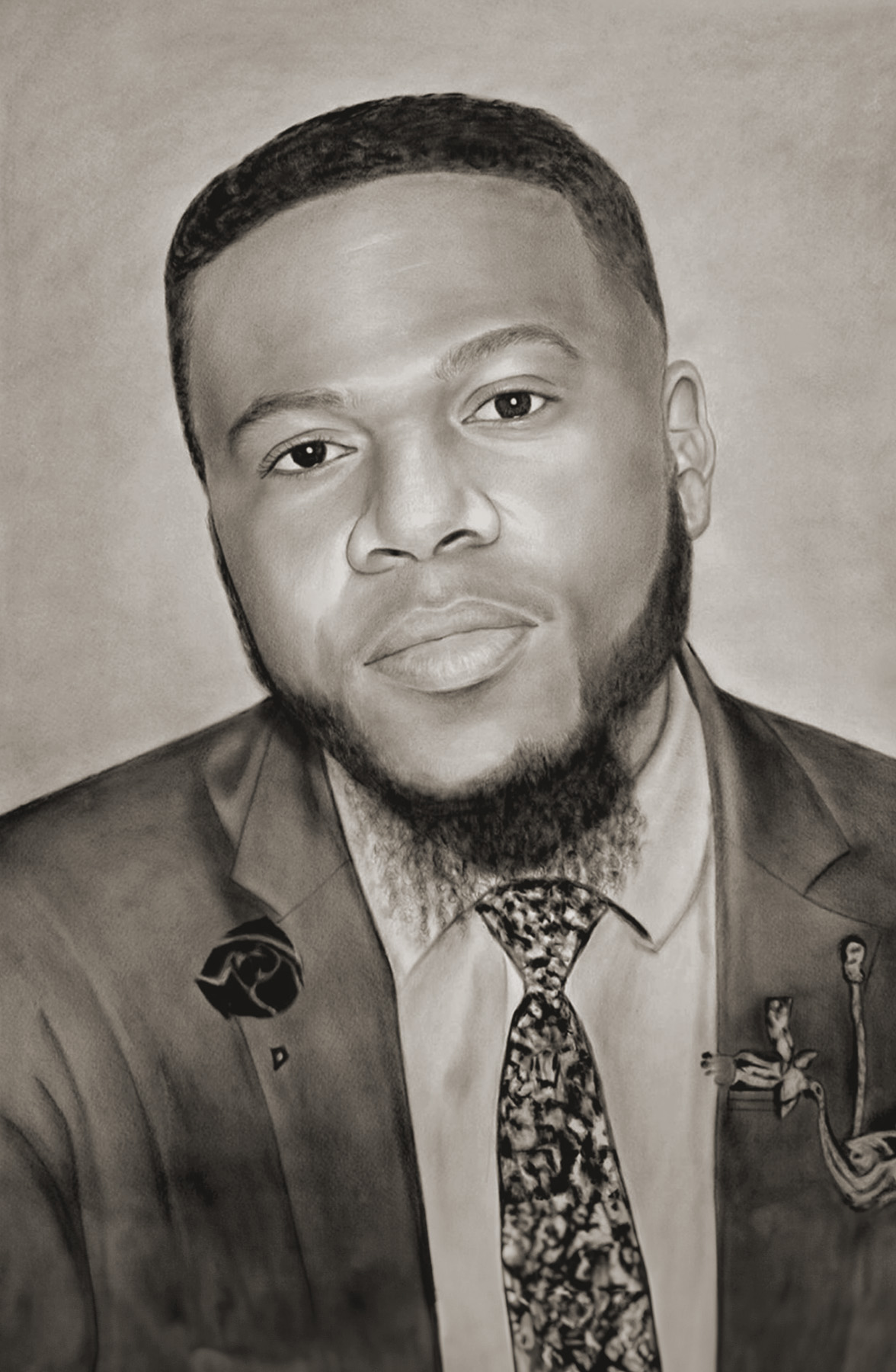 Charcoal portrait example