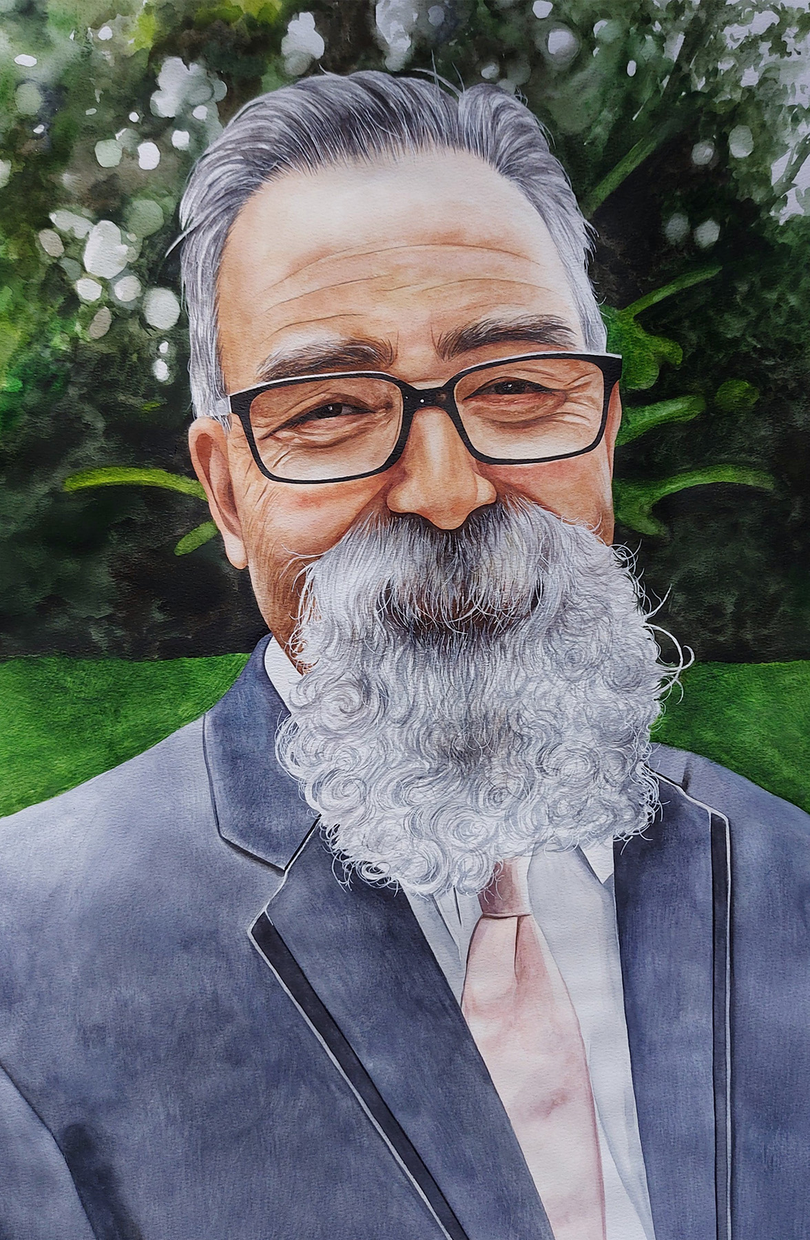 Watercolor portrait example